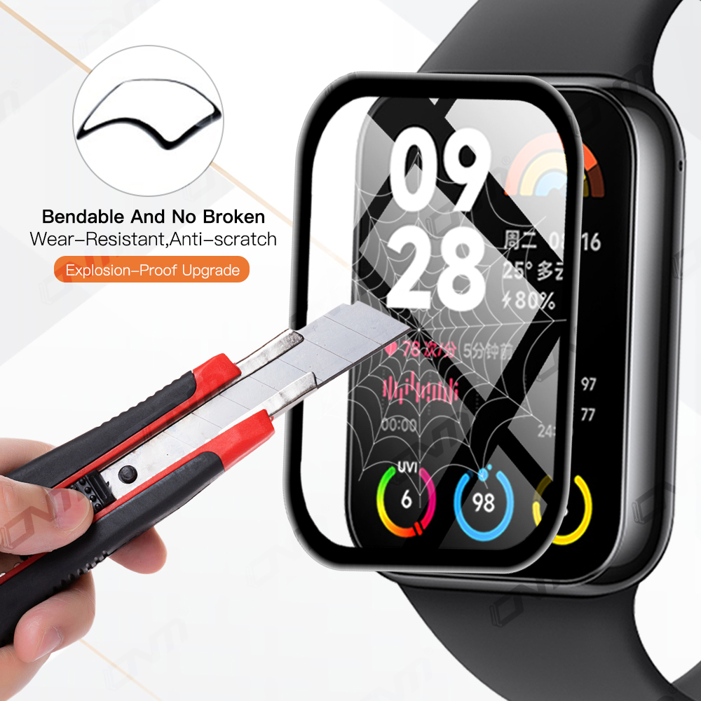 20D Screen Protector for Xiaomi Mi Band 8 Pro Flexible Soft Protective Film for Mi Band8 Pro Full Coverage Film Not Glass