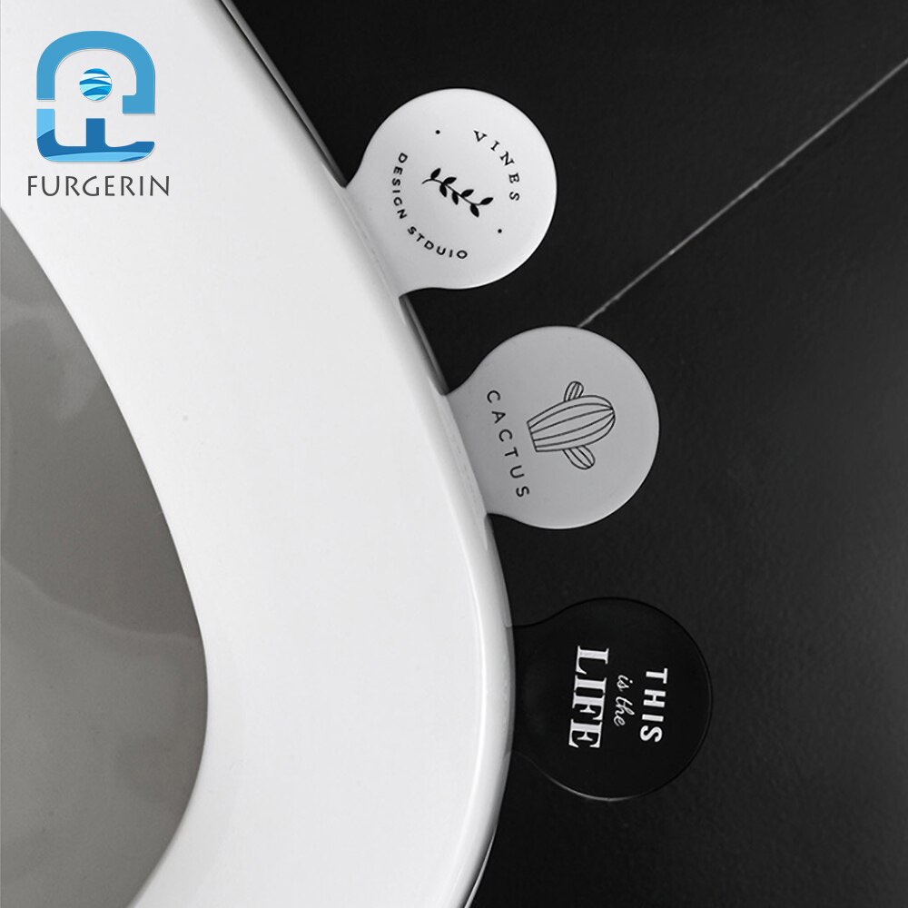 Furgerin 3 stk / lot nordisk toiletsædehåndtag lift bærbar toiletsædeløfter badeværelse tilbehørssæt toiletsædeovertræk