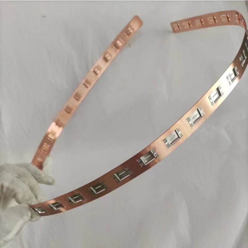 Power Battery Kupfer Sammelschiene 21700-1P Zellenanschluss Kupferstange 0,3 mm Abstand 23 mm um Überstrom widerstehen 200 A 5 Stück individuelles Modell