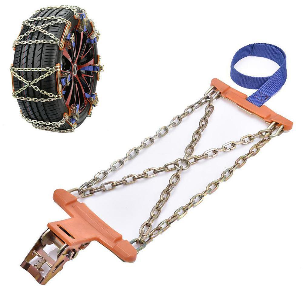 1X Wheel Tire Anti-skid Chains For Car CSV Emergency Universal Winter Truck Chain