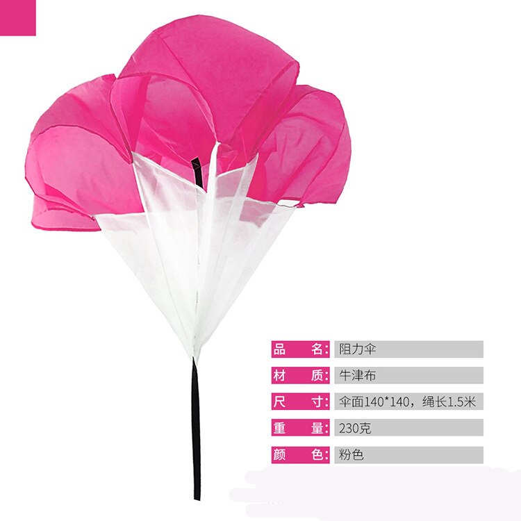 Track Field Training Speed Vertraging Parachute Slepen Resistenza Del Paracadute Kind Running Slepen Parachute Fitness Paraplu: pink