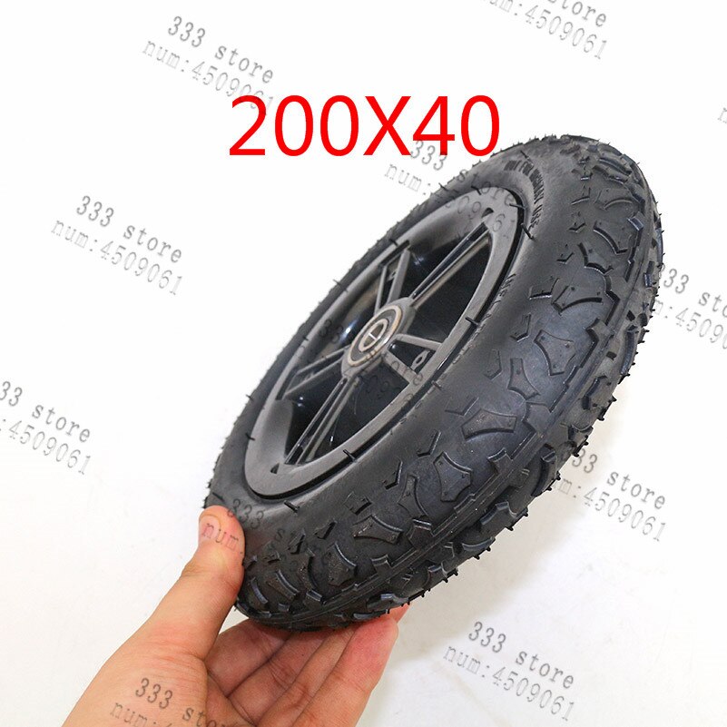 Llanta plegable para bicicleta, neumático de caucho para scooter, coche, motocicleta, accesorios, llanta de 8 pulgadas con neumático interno, 200X40