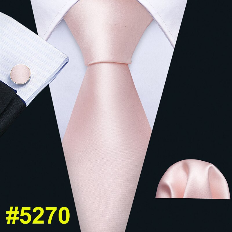 Men Tie Pink Floral Necktie Gravat Handkerchief Set Silk Ties For Men Wedding Party Business Barry.Wang FA-5246