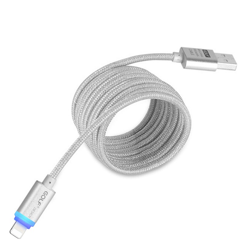 Clever LED Auto Energie-aus Schnelle Ladekabel für iPhone 6 6S 7 8 Plus X XR XS 11 Profi Max SE 5S 5 USB Daten synchronisieren Ladegerät Kabel 1m