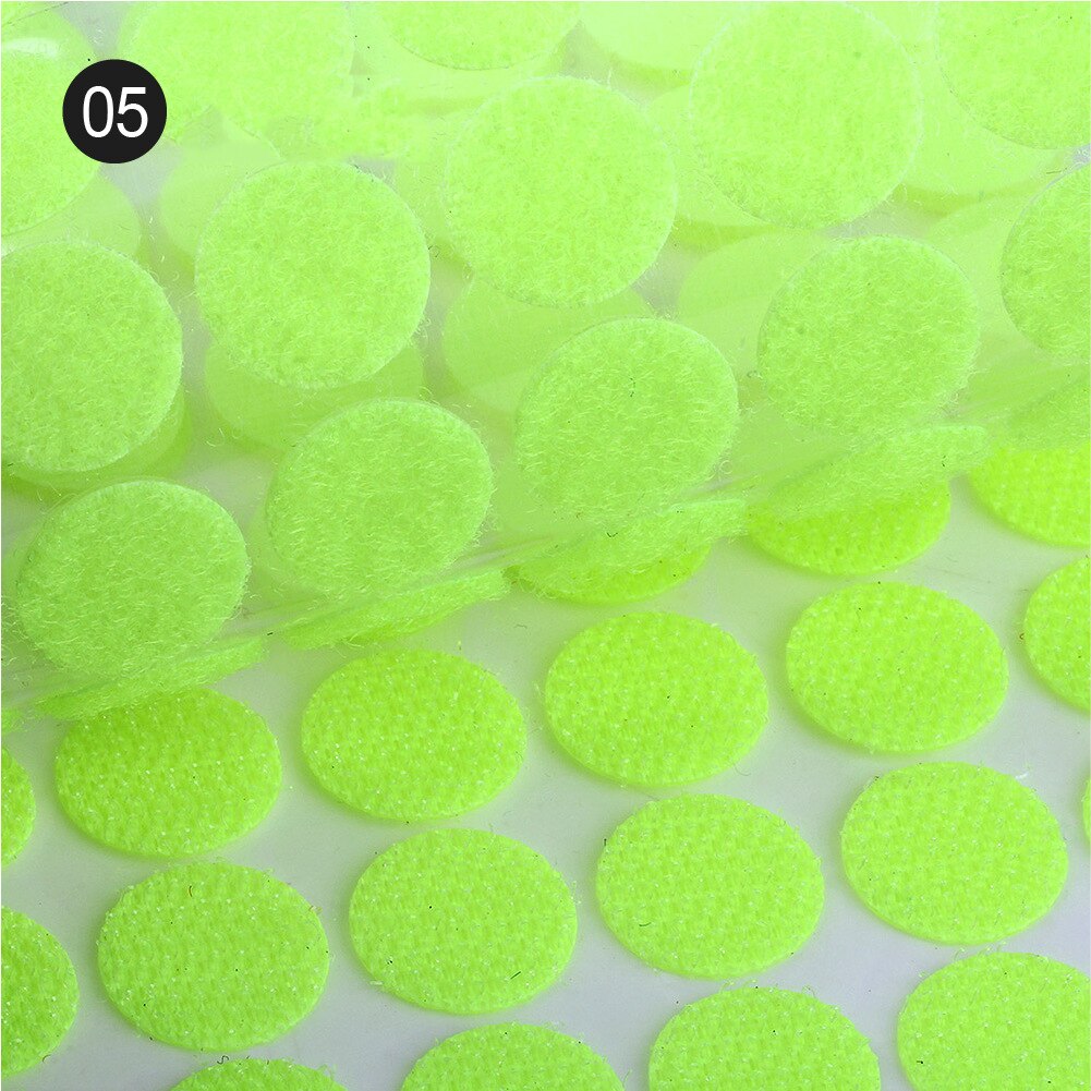 Round Dots Strong Self Adhesive Fastener Tape 10mm 15mm Velcro Nylon Hook Loop Sticker Tape Sewing Craft DIY Accessories: Color 5 / 15mm 100pair