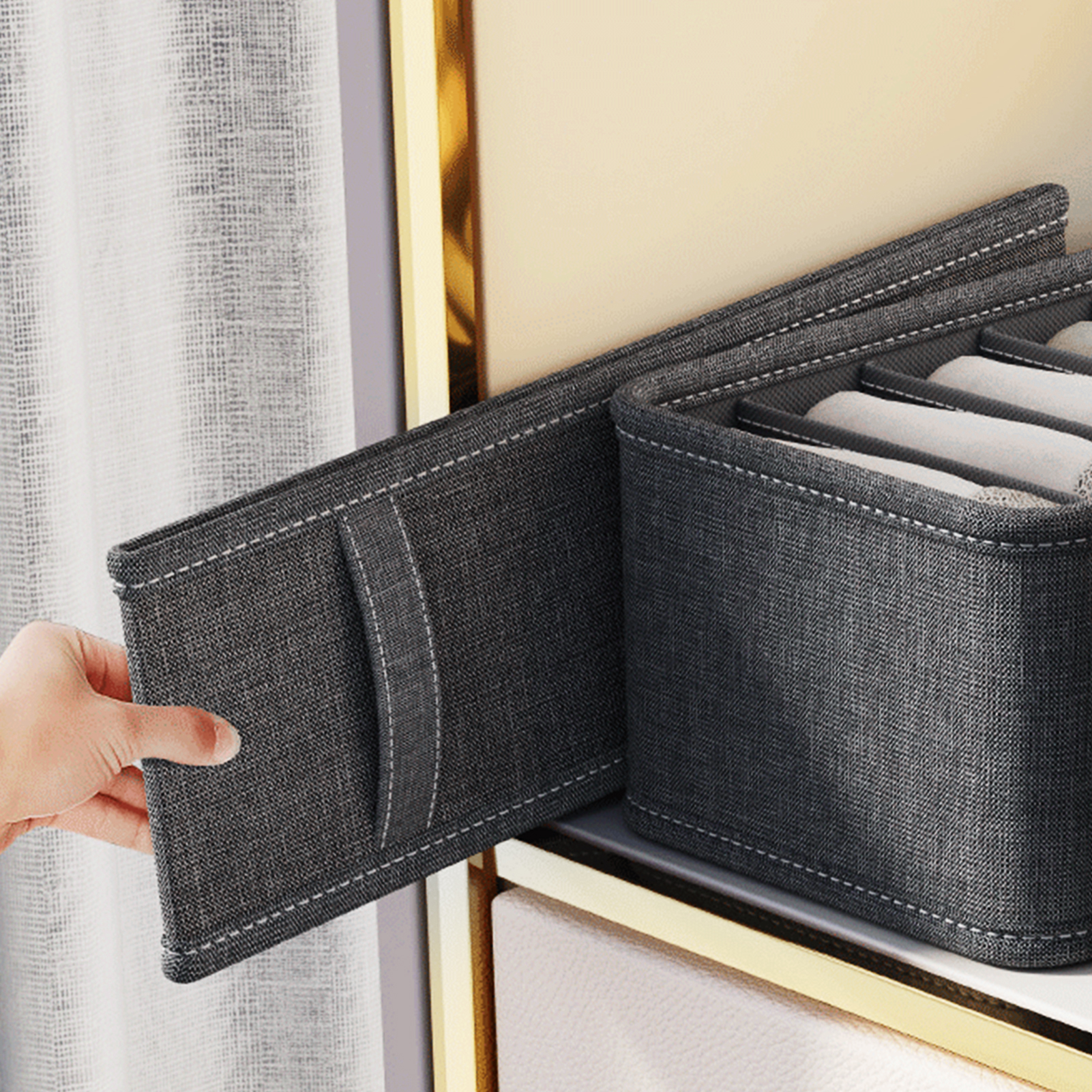 Garderobe Kleding Organizer 6-20 Roosters Kleding Broeken Jeans Opbergdoos Ondergoed BH Sokken Compartiment Lade Organisatoren Dozen