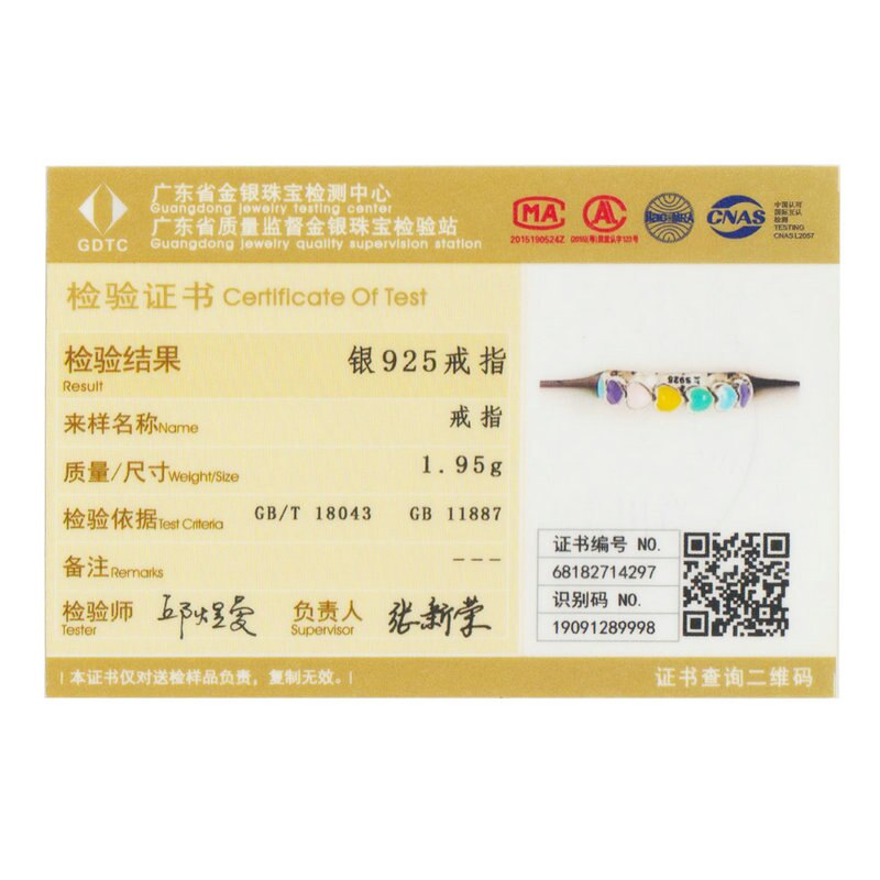 WOSTU 925 Sterling Silver Multi-Color Rainbow Heart Finger Rings For Women Anniversary Ring Jewelry CQR444