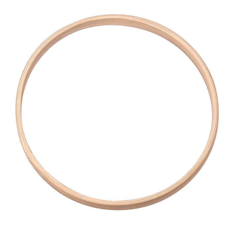 Cerceau floral en bois de bambou pour la décoration de la maison, cerceau en macramé, anneaux en bois pour la fête de mariage, couronne de fleurs bricolage, réplicateur de cadre, 1PC: jaune clair
