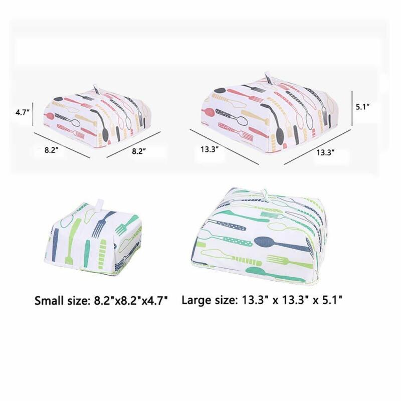 Foldable Food Cover BBQ Insulated Heat Preservation Resist Cold Dust Kitchen Fresh-keeping Lids