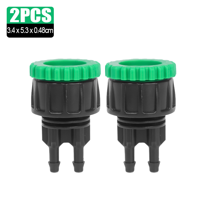 5/1 Stuks Kraan Adapter 2 Way Splitter Boerderij Druppelirrigatie Slang Connector Tuin Plant Bloem Bed Water Irrigatie Accessoires: Goud