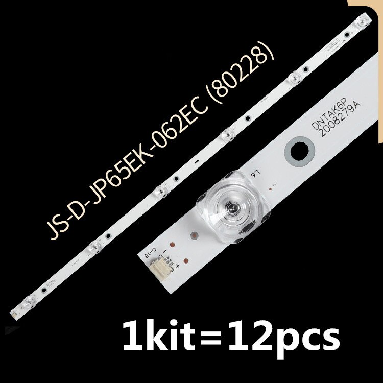 Led Backlight Strip 6 Lamp Voor Akai Aktv655 JS-D-JP65EK-062EC (80228) E65EK-P1000/600-2BN 6V/Led