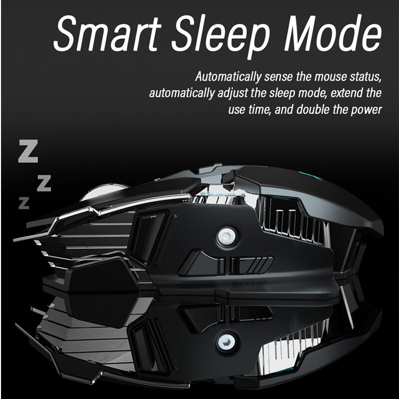 Ergonomic 2.4GHz Wireless Gaming Mouse Office Computer-Mause Laptop Optical 6400DPI For PC