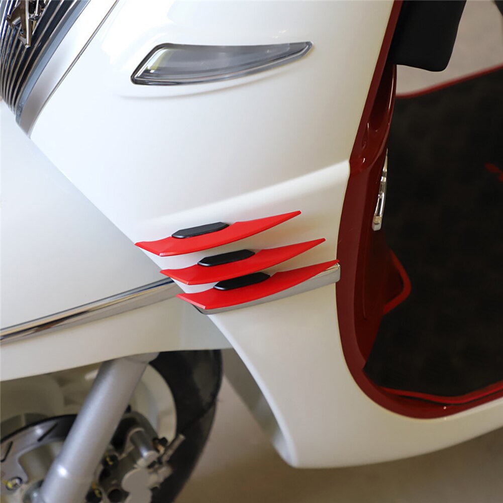 Alerón aerodinámico Universal para motocicleta, pegatina de decoración para Moto, Scooter, 1 par