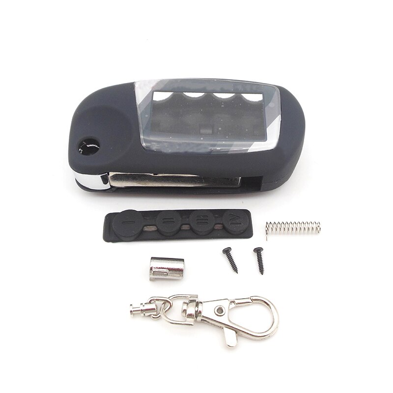 Switchblade Key Case Voor Scher Khan Magicar 5 Ongesneden Blade Fob Case Cover M5 Vouwen Auto Flip Afstandsbediening + M5 Glas