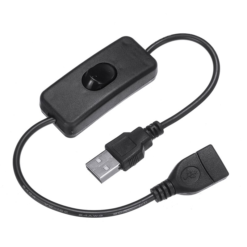 Usb Kabel Met Aan/Off Toggle Switch Power Control Voor Usb Lamp Usb Fan Voeding Lijn 29.5Cm
