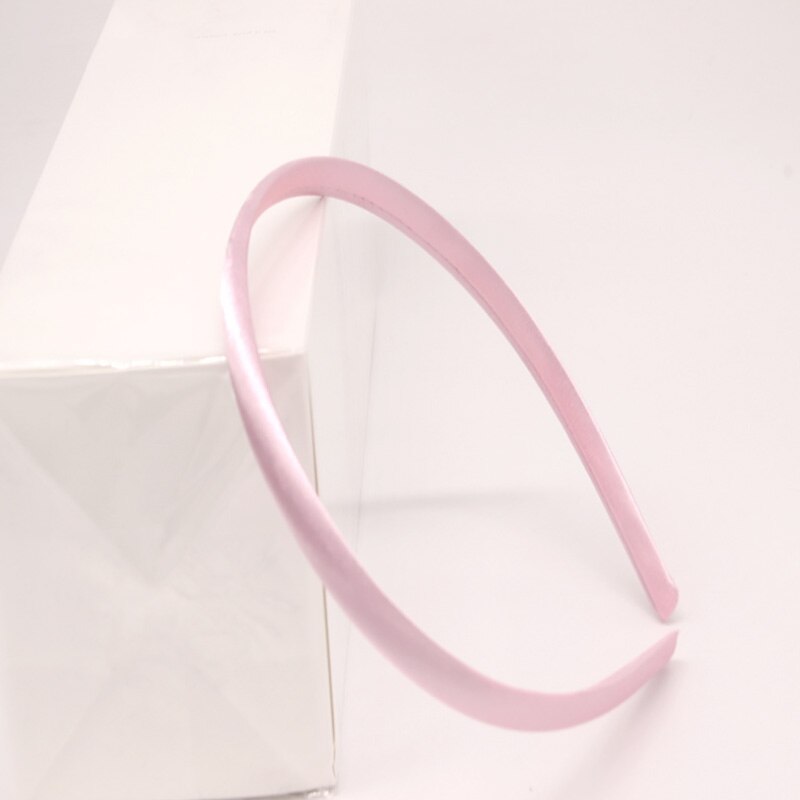 10 sztuk 10mm tkaniny pokryte pałąk kolorowe włosy obręcze puste ustawienia bazowe dla DIY Making dzieci dziewczyny akcesoria do włosów ustalenia: Light Pink