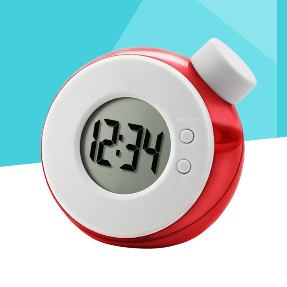 Water Energy Clock LED Display Clock Water Jar Clock Battery Include(Red)