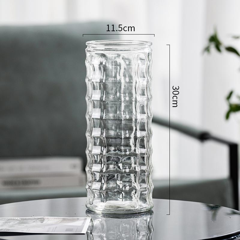 Vase Extra Large en verre, bambou, Rose, lys, décoration pour la maison, Arrangement de fleurs, pour le salon