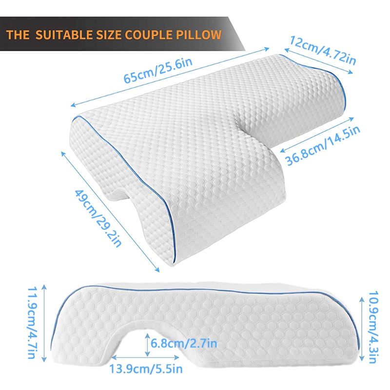 Koppels Kussen Met Arm Rest Memory Foam Anti Hand Druk Hals Pijnbestrijding Gebogen Slapen Cuddle Cervicale Kussen N16 21