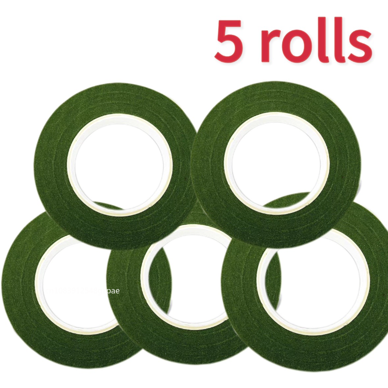 20/1 Rollen grünes Blumenstrauß-Blumenbänder, selbstklebendes Staubblatt-Geschenkpapier, DIY-Blumen-Dekor für Floristen, Hochzeit, Party-Requisiten: Champagner