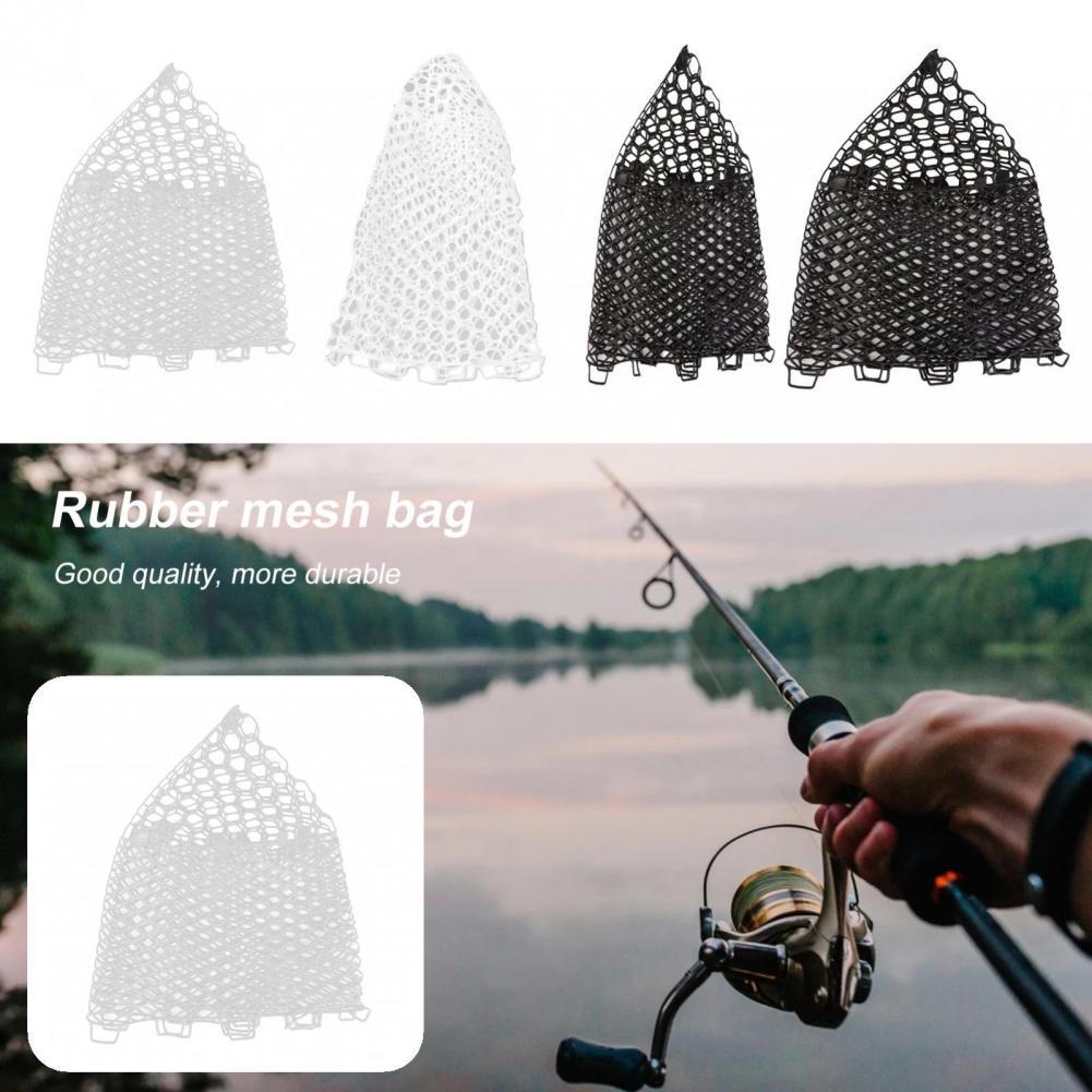 Functional Fishing Landing Net Foldable Wear-resistant Strong Bearing Capacity Snag Free Fish Catching Net