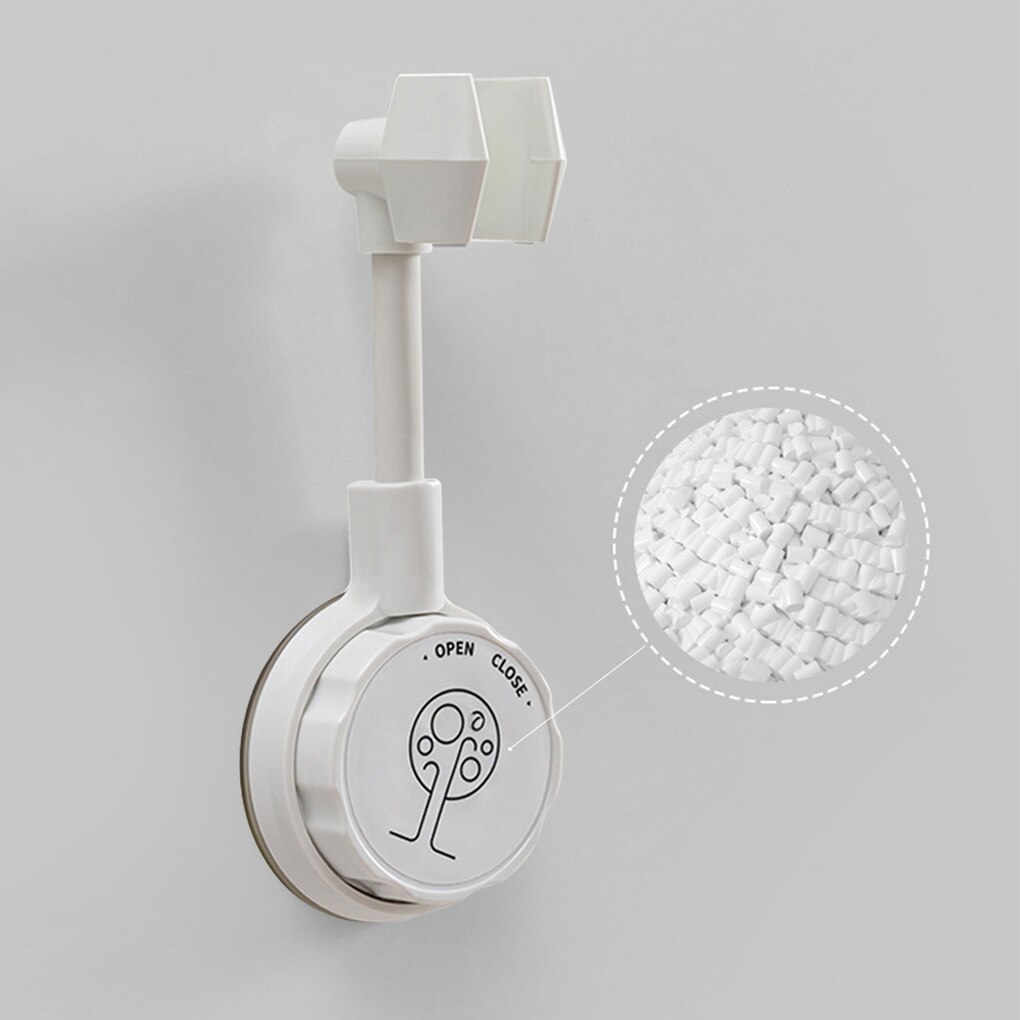 RecabLeght Suction Cup Shower Holder Black Adjustable Shower Head Holder Universal Bathroom Showerhead Bracket Nozzle Base Stand