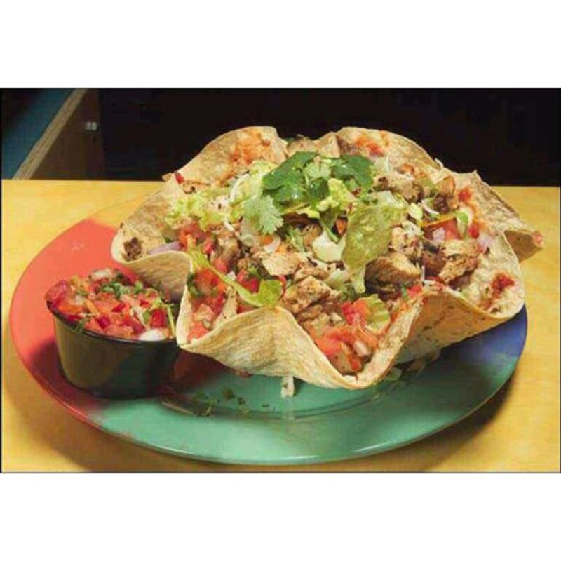 JX-LCLYL 1pc 6 Tortilla Pan Set Nonstick Taco Salad Bowl Baking Mold Kitchen Tool Black