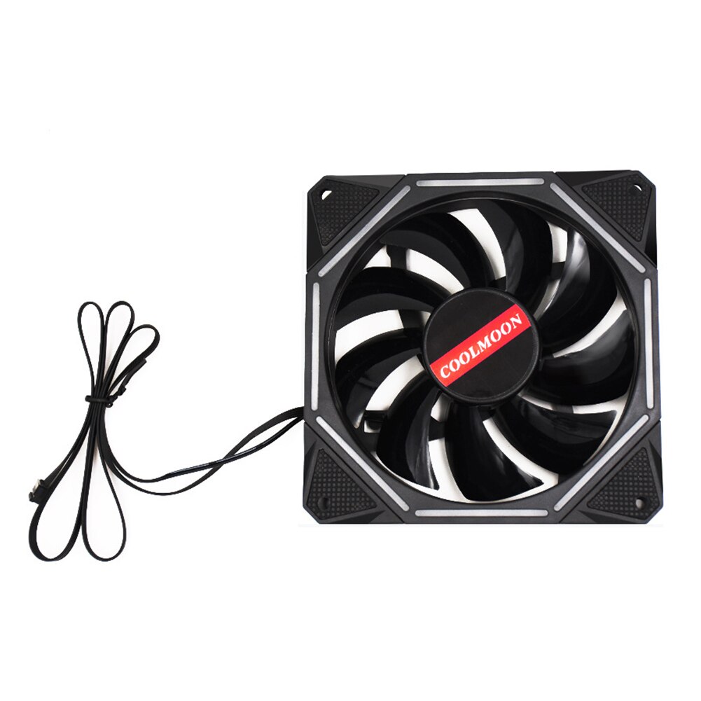 12cm Chassis RGB Adjust Accessories Computer Case Fan Universal Controller Low Noise Hydraulic Bearing Remote Control LED Lamp: Fan