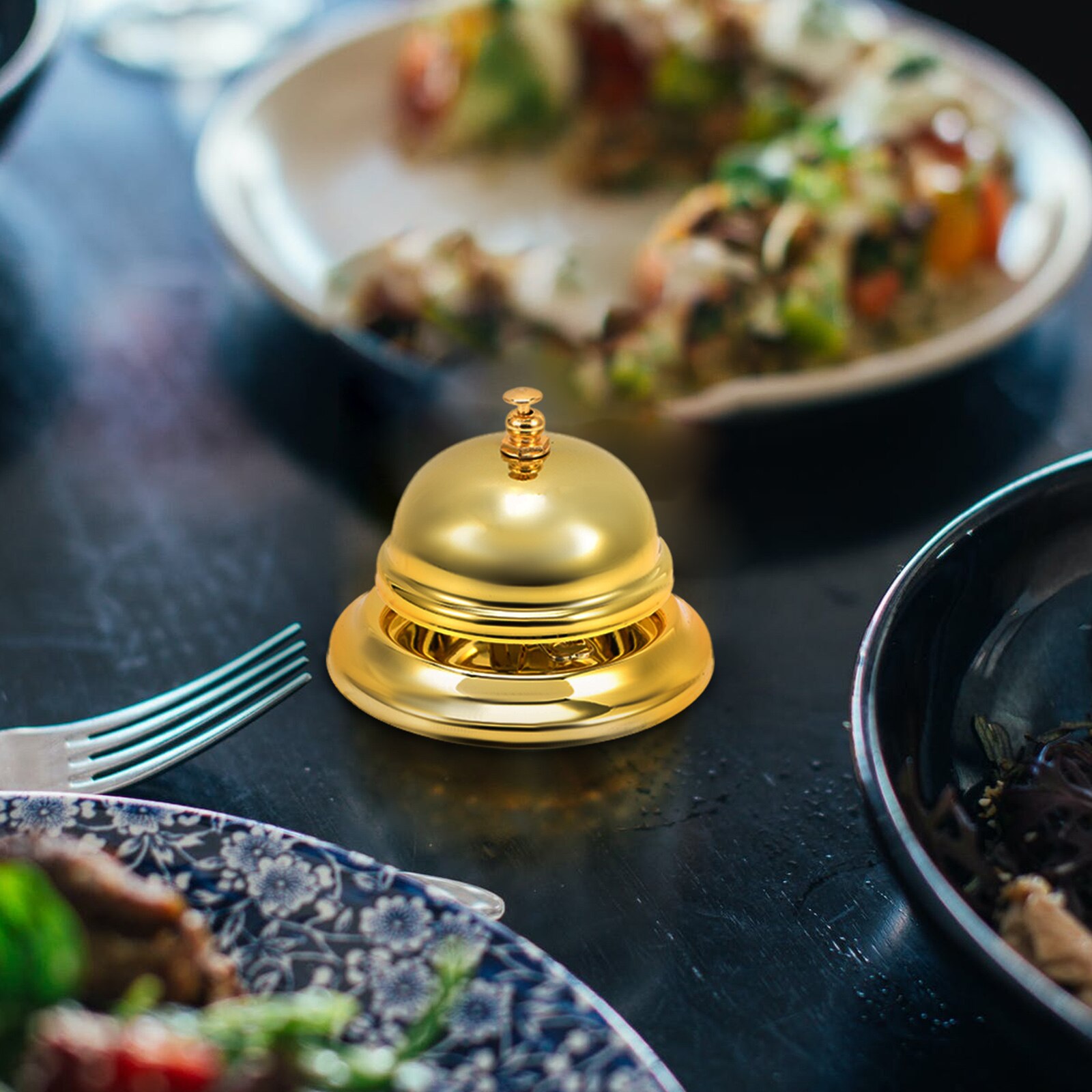 Meal Service Bell Alloy Call Bell Meeting Summoning Bell Answering Bell for Hotel