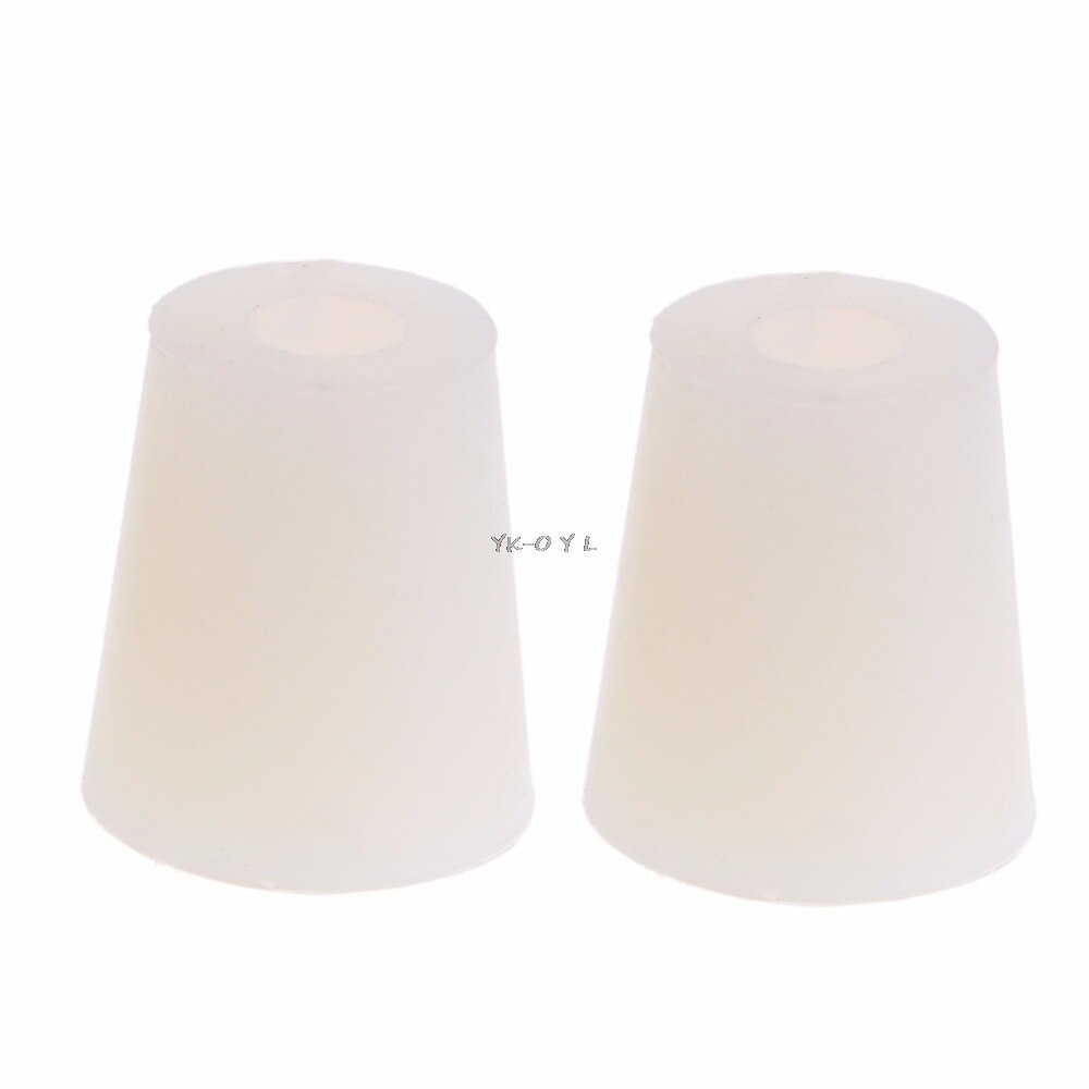 2 Pcs Silicone Rubber Plug Stopper With Hole Airlock Valve Bubbler Wine Brew