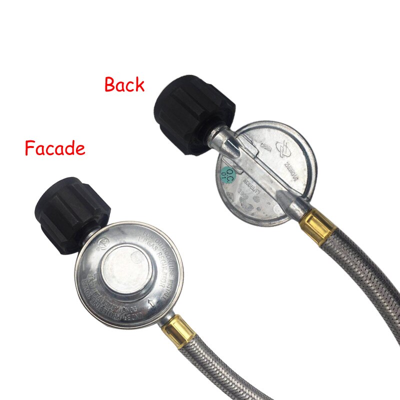 Aarde Ster 6FT Rvs Gevlochten Buis Gas Oven Kachel Vuurkorf Haard Lage Overdrukventiel Fittings