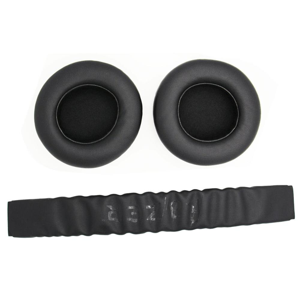 Fitma Replacement Top Headband plastic head band parts + Ear pads Cushion For Razer Kraken Pro 7.1 or Electra Gaming Headphones: Black Set