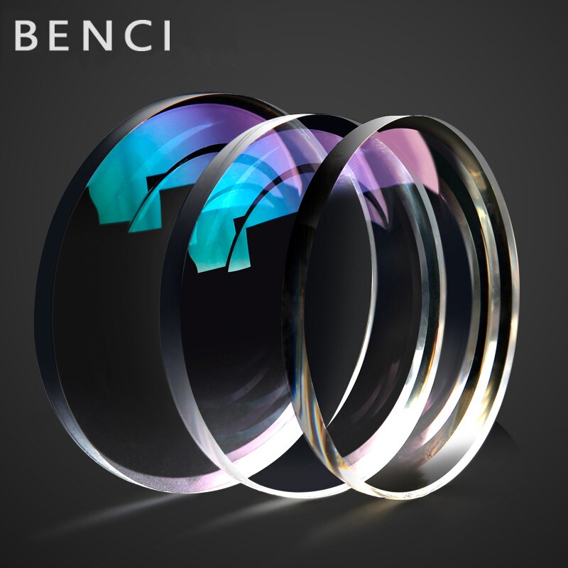 Benci 1.56 1.61 1.67 1.74 /-0.5~-12.00 / +0.5~+12.00 Prescription Resin Aspheric blue light Glasses Lenses Myopia Hyperopia Pre