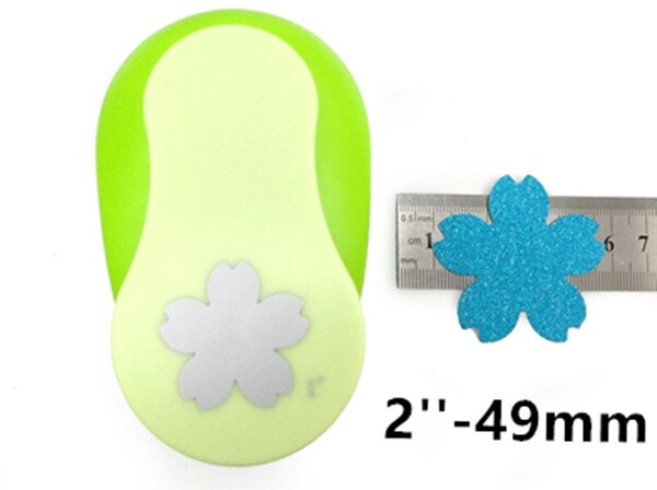 Cherry blossoms shaped craft punch paper cutter eva foam scrapbooking greeting card decoration Sakura hole puncher: 1pc 49mm