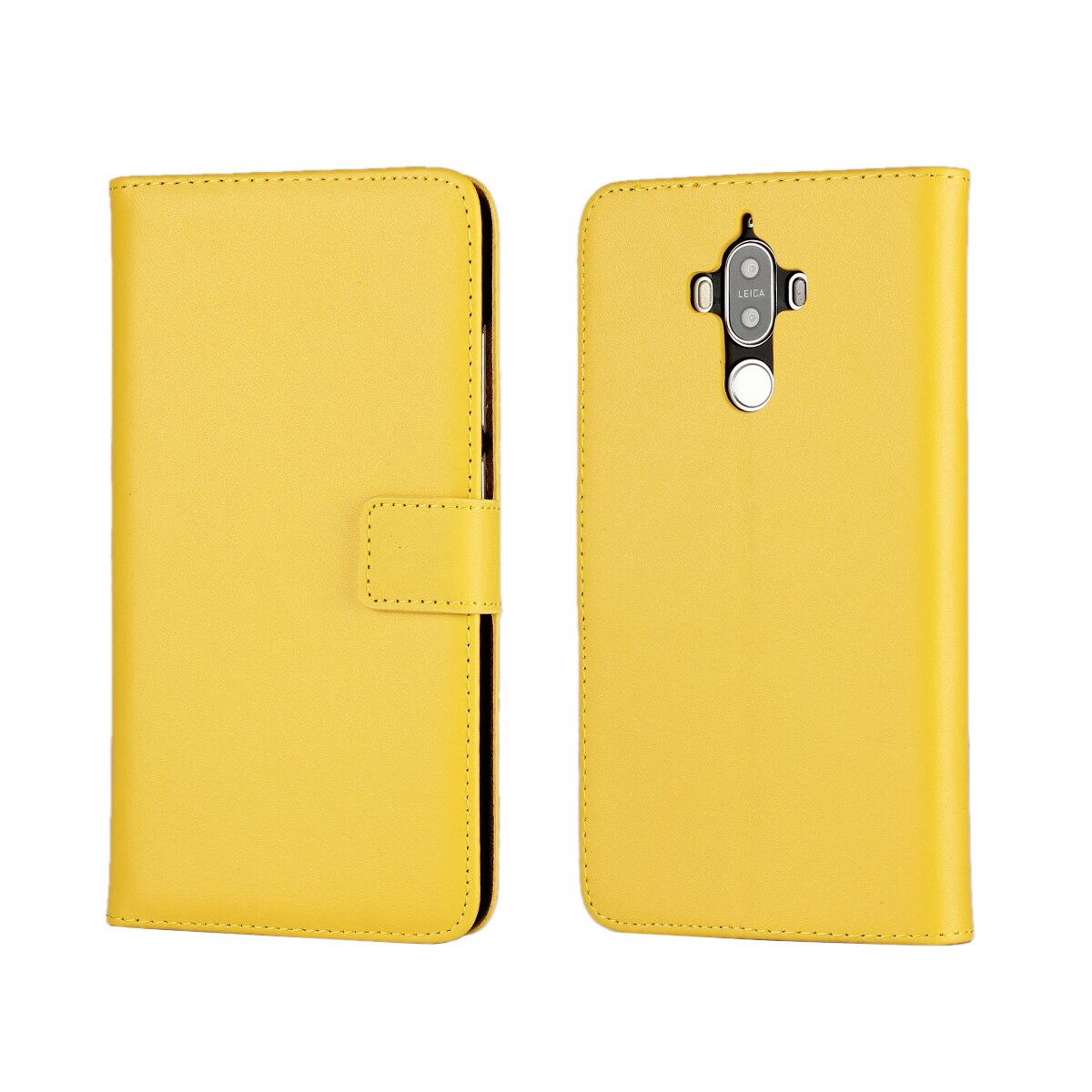 Funda de cuero Pu para Huawei Mate 9, funda protectora Retro con tapa, para Huawei Ascend Mate 9 GG: YELLOW / Only Case