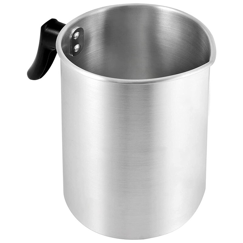 2 Packs Aluminum Candle Making Pouring Pot, 4 Pounds Wax Melting Pot with Dripless Pouring Spout &amp; Heat-Resisting Handle Promoti