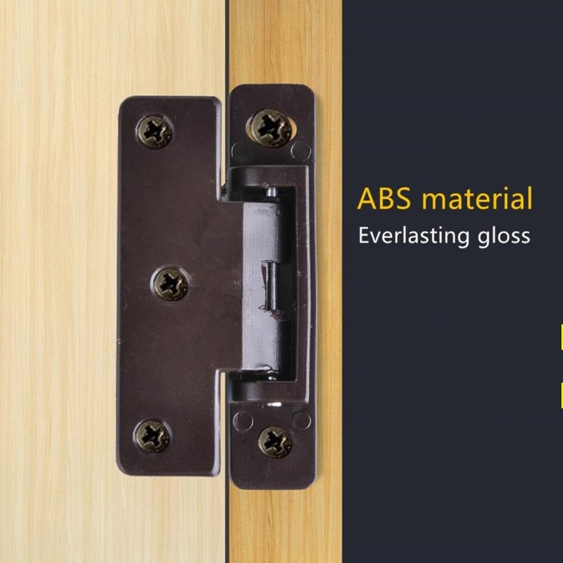 2pcs Plastic spring hinge Wardrobe Cabinet dust small hinge Universal Furniture Wood Door fixed Connector Hardware Accessories