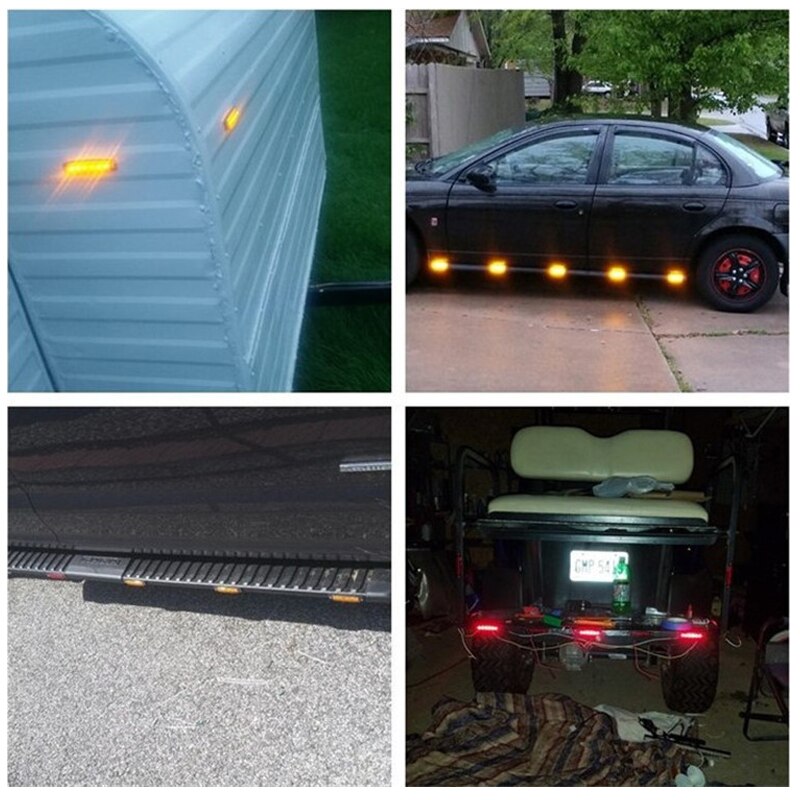 12v 24v led 6 smd lastbillygter led markeringslys bil bus lastbil lastbil sidemarkør indikator trailer lys camion lastbil tilbehør