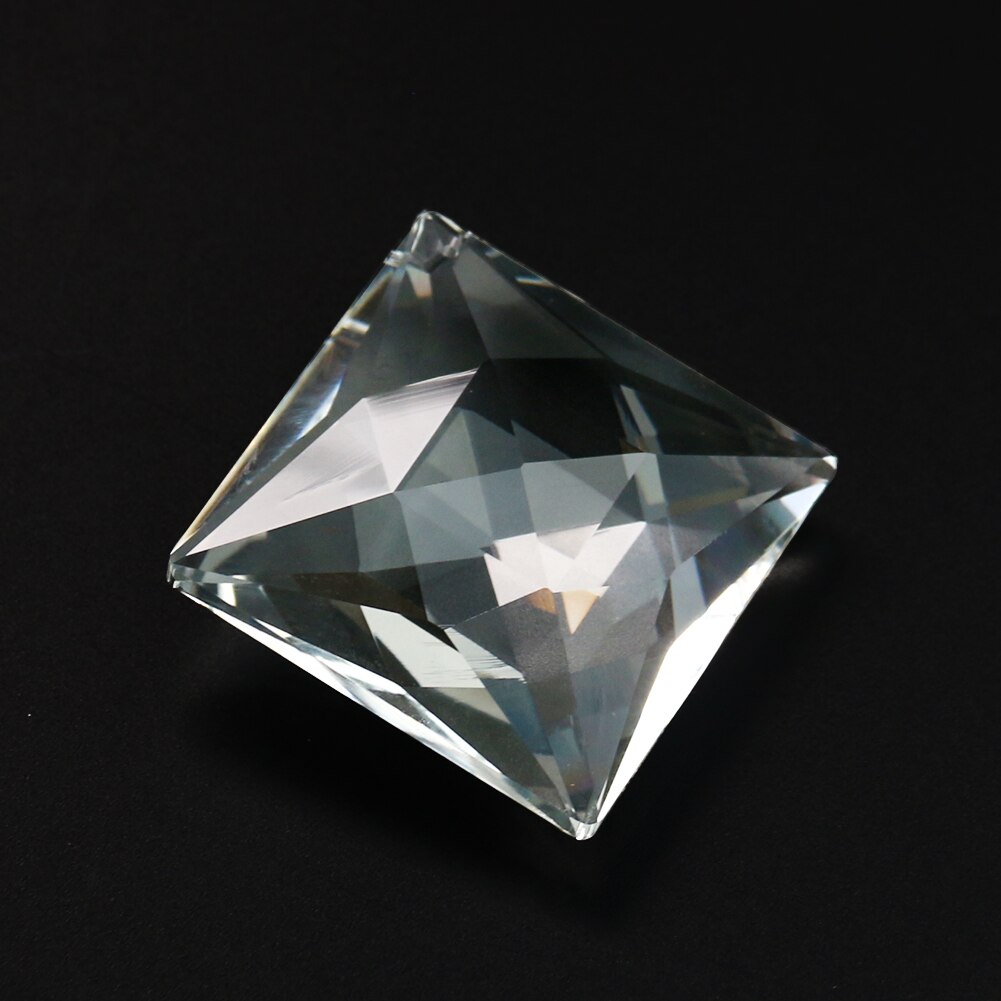 Rectangular Diamond Crystal Pendant Prism Chandelier Multi-faceted Prism Suncatcher Rainbow DIY Chandelier Lighting Accessory