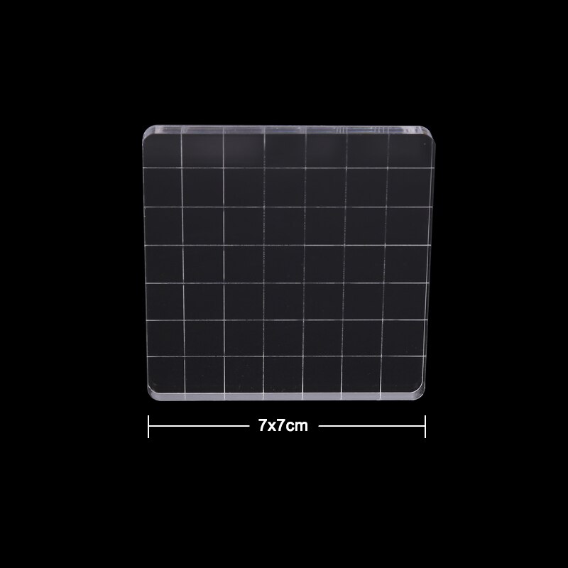 9 Sizes Transparent Acrylic Clear Stamp Block Pad For Stamping DIY Scrapbooking Card Making Handmade Tool: G