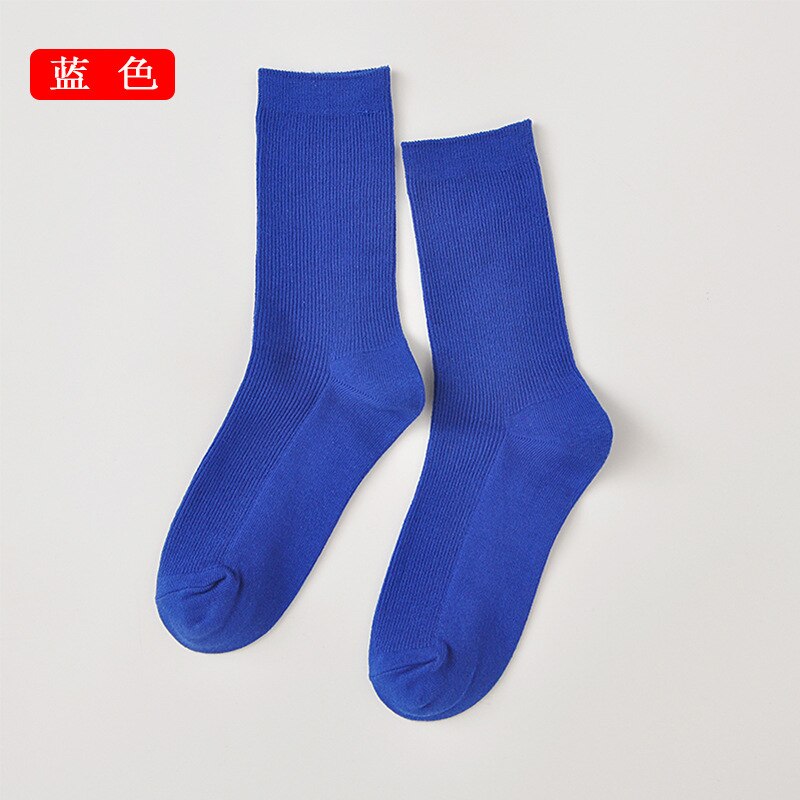 Men Women Retro solid color Harajuku Korean Cute Socks Sox