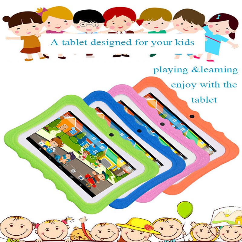 Touch kids Tablet 7 Inch Kids Learning Wifi Tablet Quad Core Education Android 4.4 8GB Dual PC Tablets for Children