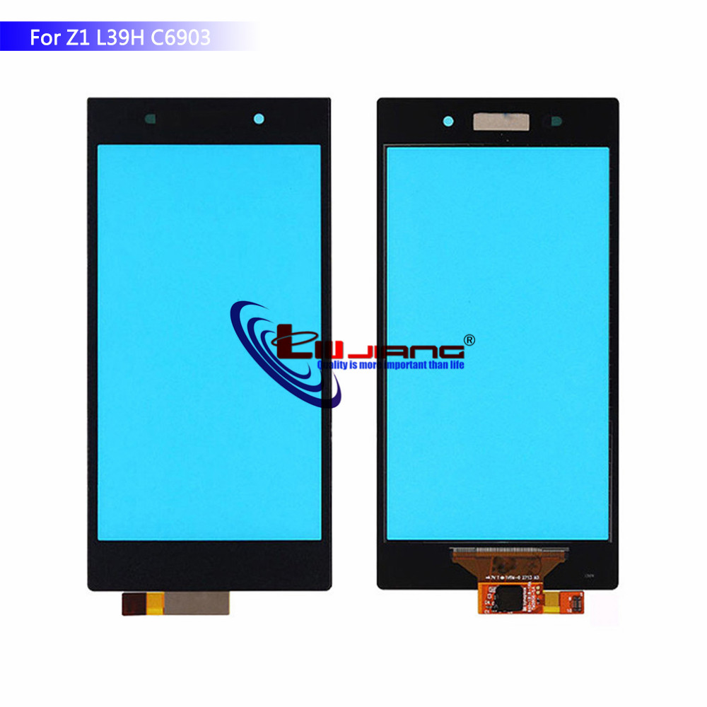 Schermo di Tocco Originale per Sony Z1 Z1Z3 Compatto Z2 Z3 Z4 Z5 Digitizer Anteriore in Vetro Del Pannello Parti di Ricambio