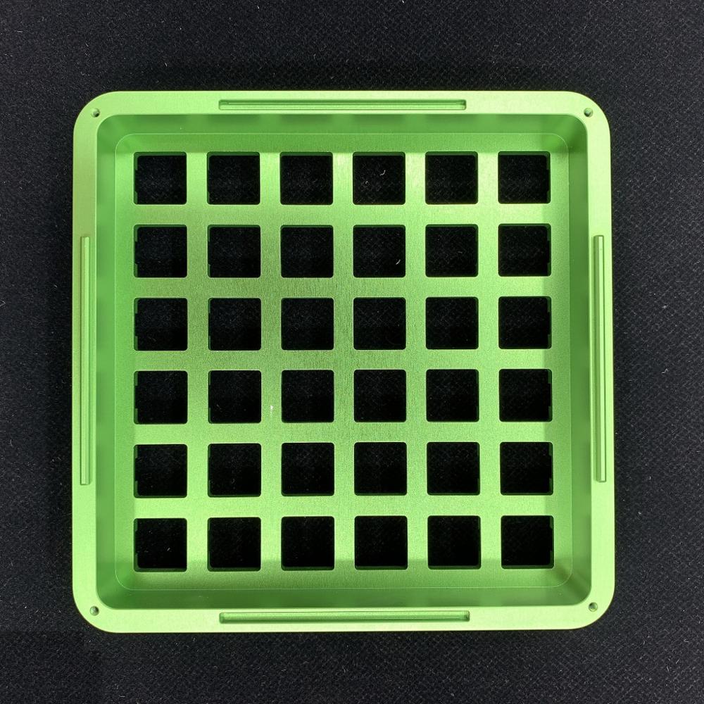 keyfirst aluminium alloy switch storage box Keycap display box Multi color options: Avocado Green