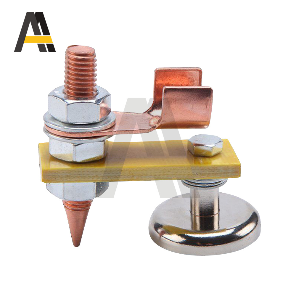 Metal Welding Magnet Head Magnetic Welding Support Ground Clamp Single Absorbable Weight 3KG With Tail Welding Equipment