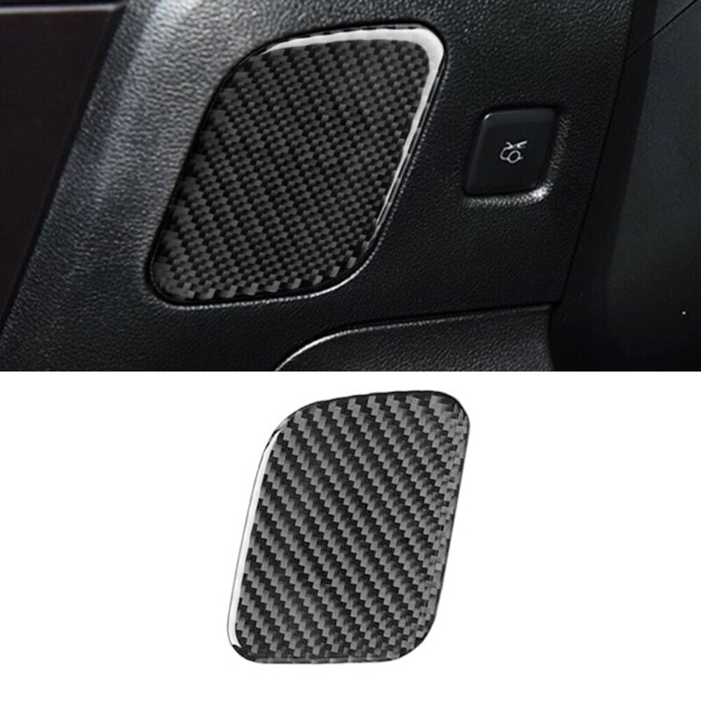 Nice Storage Box Trim Cover Parts Accessories Carbon Fiber For Ford Mustang -17