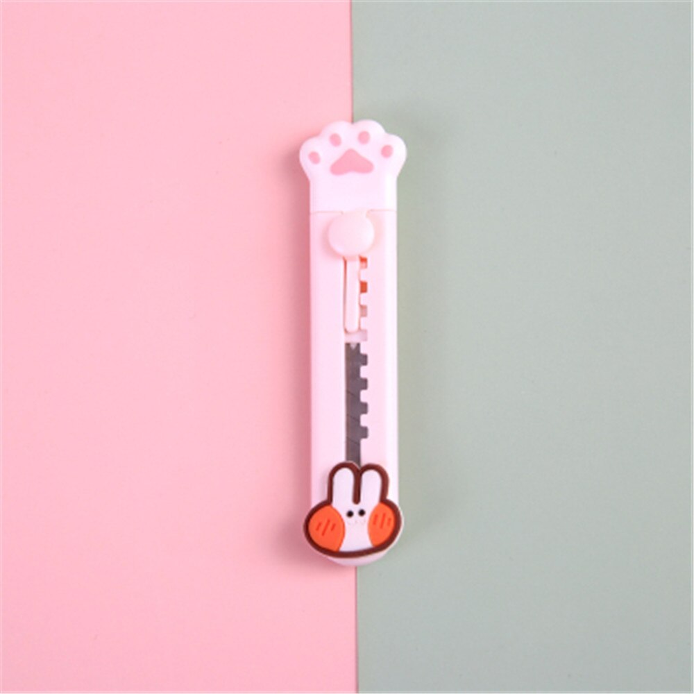 1-3 stücke Nette Katze Pfote Dienstprogramm Messer Kawaii Mini Kunst Messer Cutter knapp Umschlag DIY Werkzeuge Kreative Schreibwaren schule Liefert: 1pc Hase