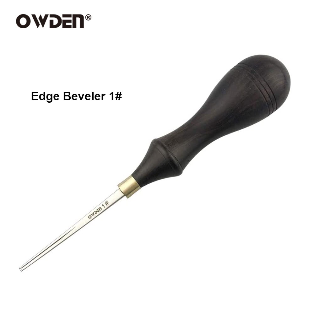 OWDEN-Herramienta de Biselado de bordes de cuero, herramienta de mano para afilado de cuero, biselador de bordes: 01