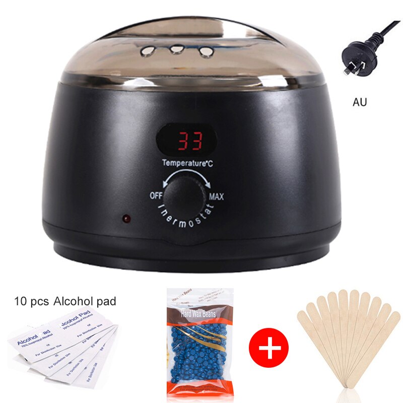 500CC Wax Smelt Machine Set Waxen Kit Wax Pot Lcd Epilator Ontharen Wax Smelter Ontharing Machine Calentador De Cera: AU-PLUG8