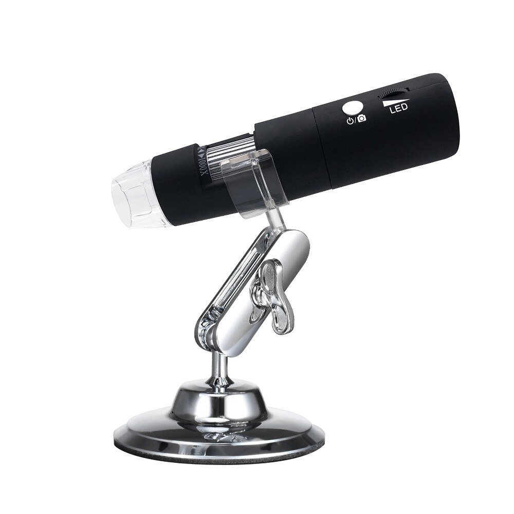 1000X Magnifier Wireless Wi-Fi Digital Zoom Microscope Handheld Magnifier 2MP Camera 8-LED Light Magnifying Glass Magnification